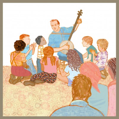 Planting Seeds of Song, from my picture book, Rise Up, Sing Out click on image to enlarge